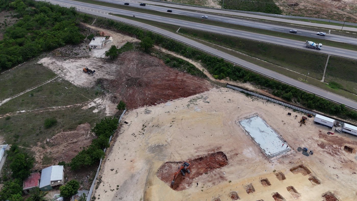 El terreno de NOMAD desde el aire