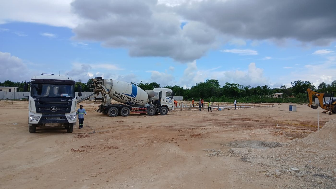 Hormigoneras en la obra